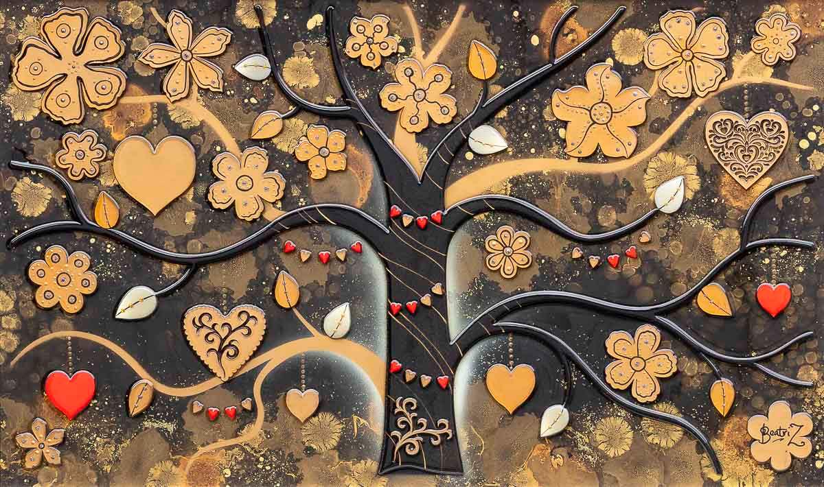 Secrets and Whispers - Original - SOLD by artist Beatriz - Wyecliffe Galleries