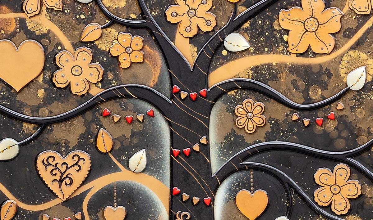 Secrets and Whispers - Original - SOLD by artist Beatriz - Wyecliffe Galleries