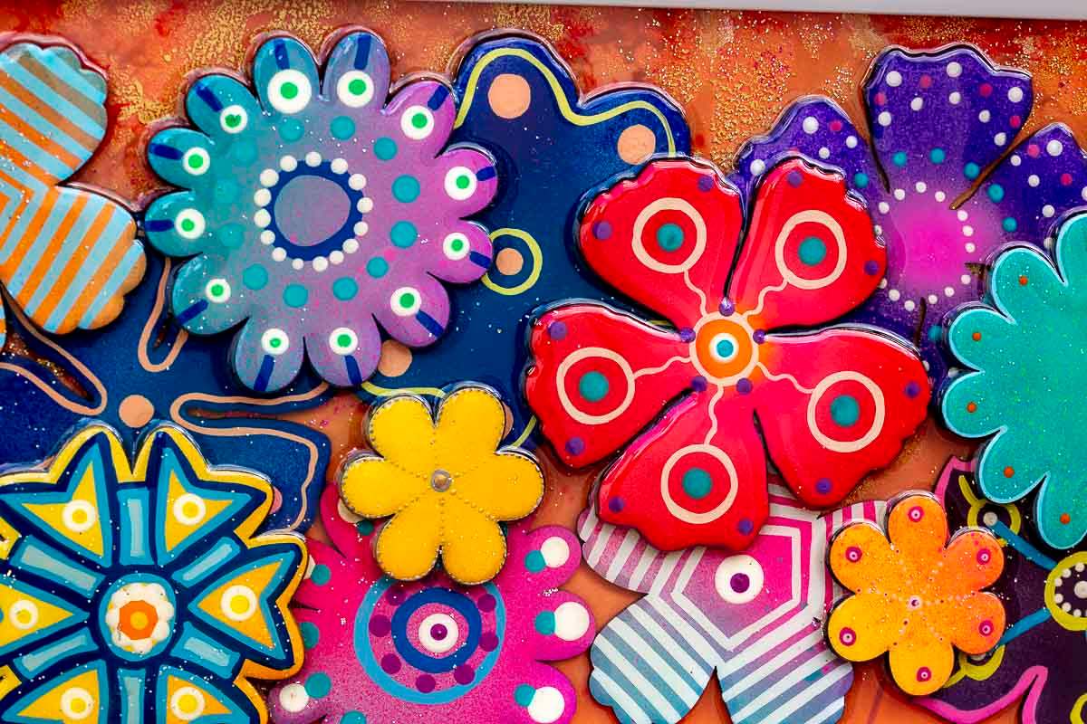 Sweet Flower Fields - Original - SOLD by artist Beatriz - Wyecliffe Galleries