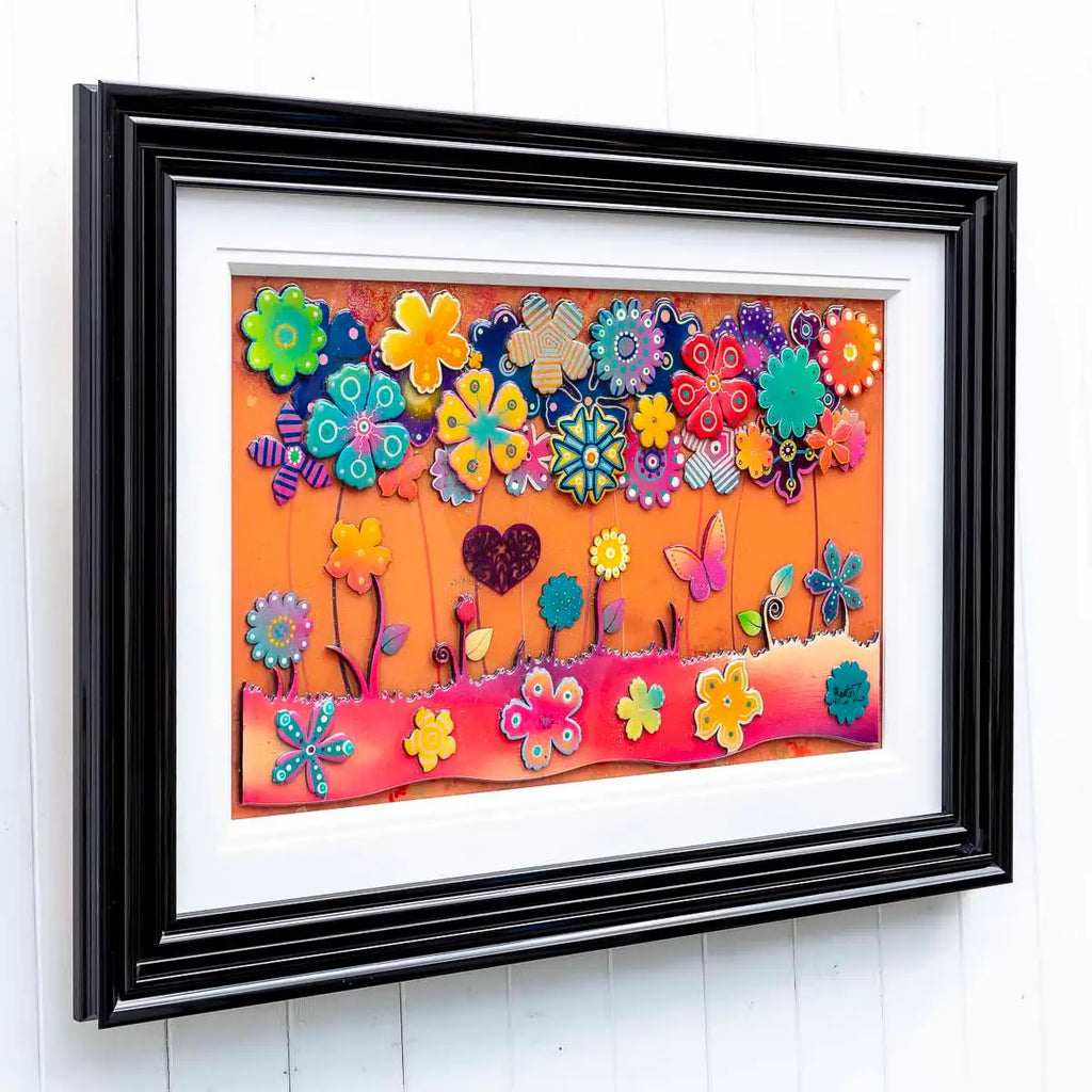 Sweet Flower Fields - Original - SOLD by artist Beatriz - Wyecliffe Galleries