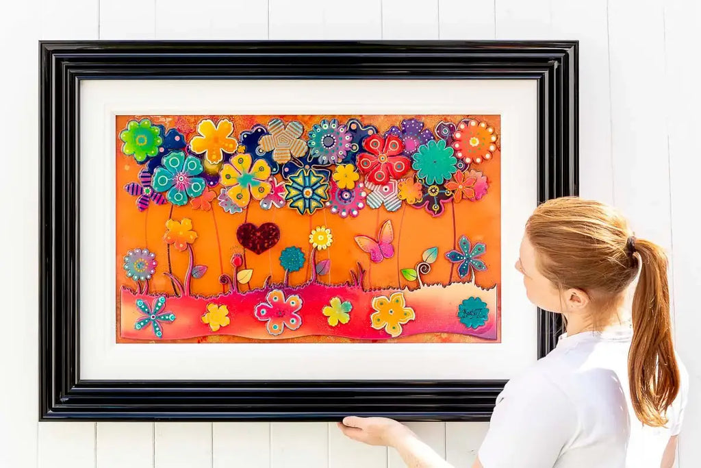 Sweet Flower Fields - Original - SOLD by artist Beatriz - Wyecliffe Galleries