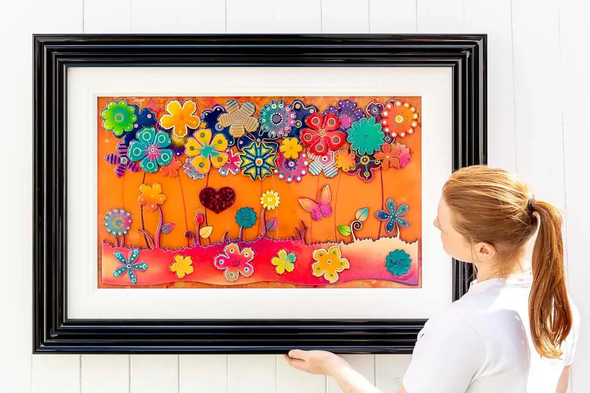 Sweet Flower Fields - Original - SOLD by artist Beatriz - Wyecliffe Galleries