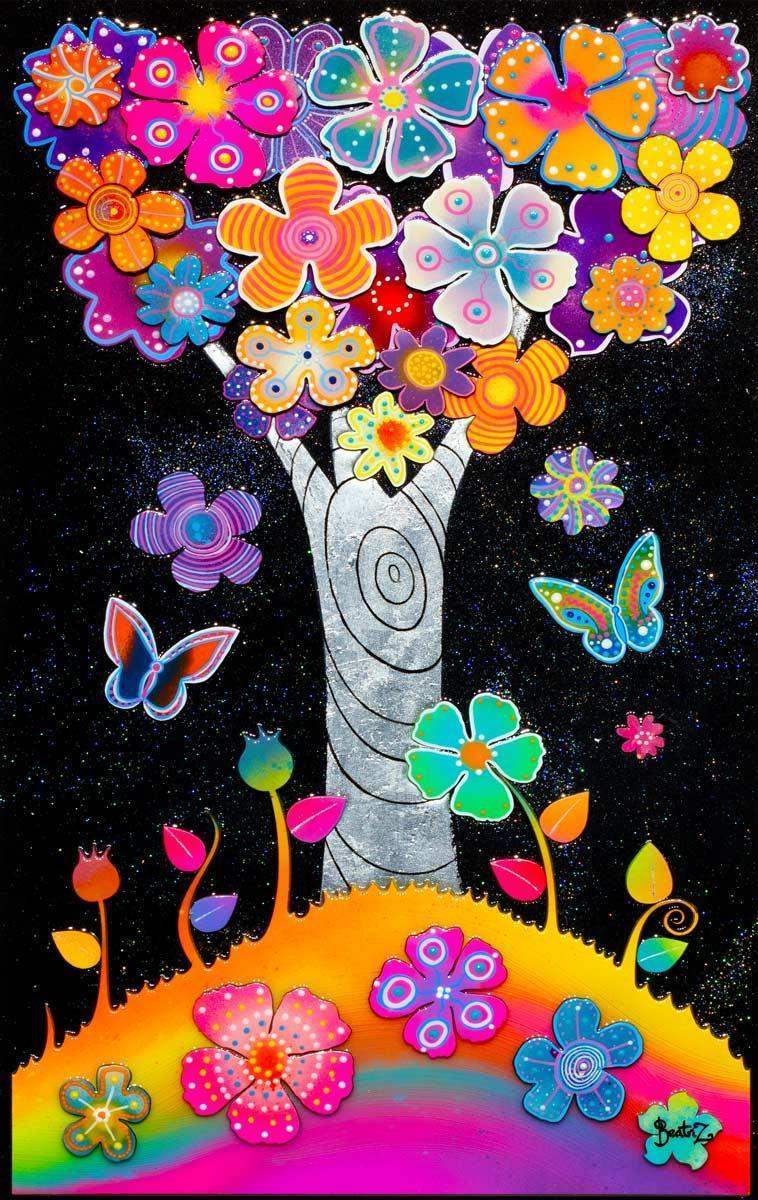 Tangerine Dream - Original - SOLD by artist Beatriz - Wyecliffe Galleries