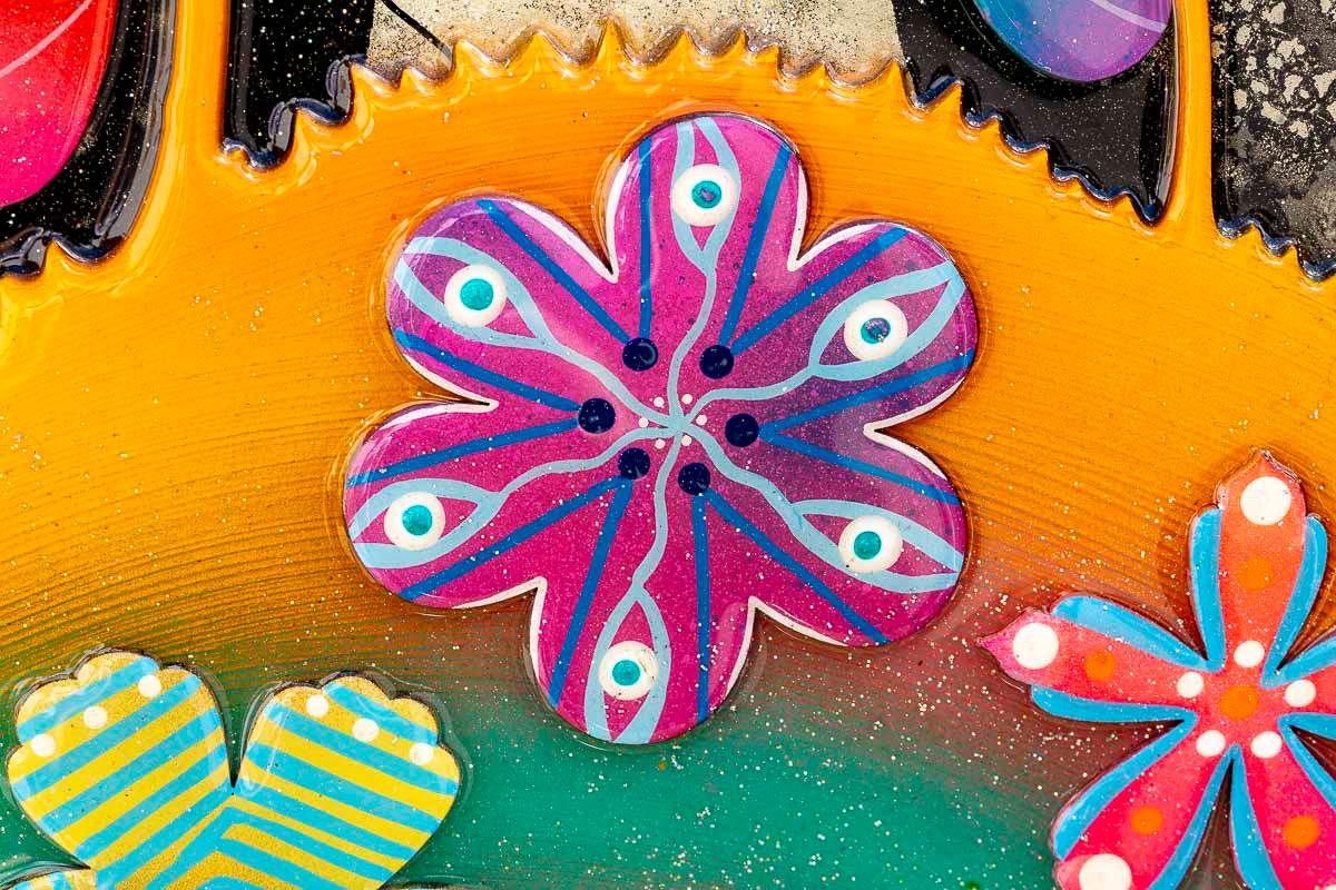 Technicolour Tree - Original - SOLD by artist Beatriz - Wyecliffe Galleries