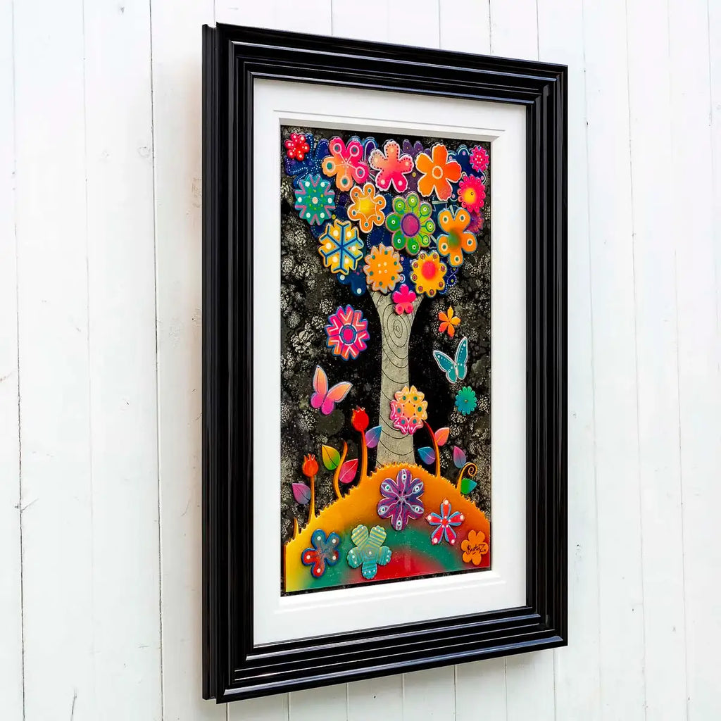 Technicolour Tree - Original - SOLD by artist Beatriz - Wyecliffe Galleries