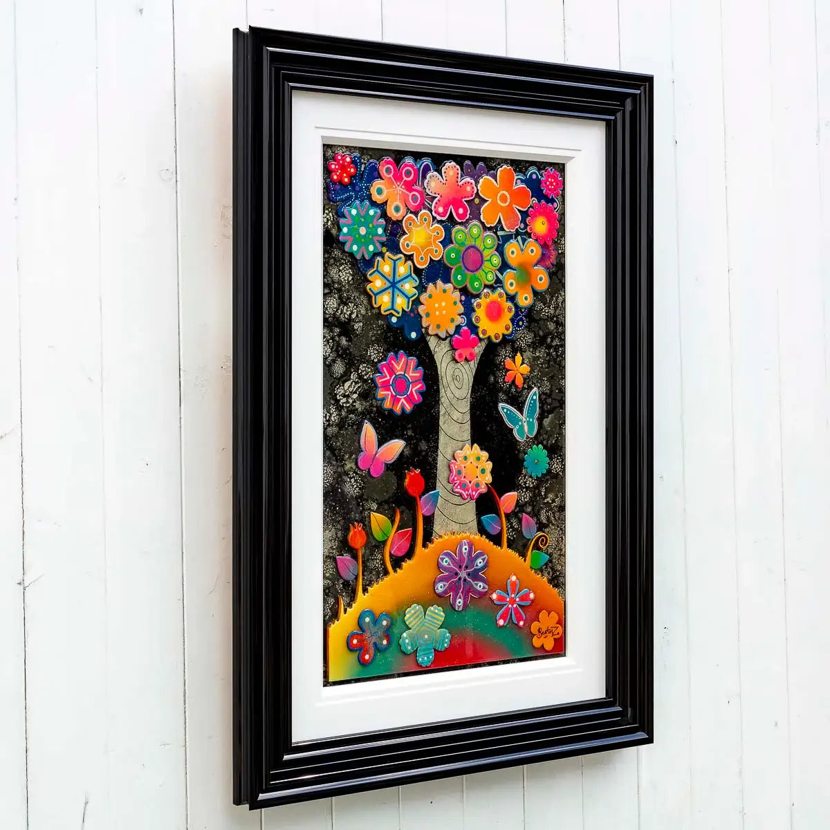 Technicolour Tree - Original - SOLD by artist Beatriz - Wyecliffe Galleries