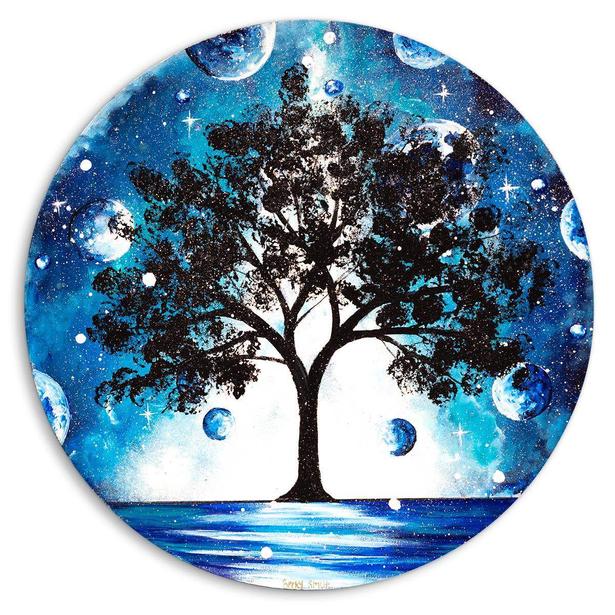 A Blue Planet - Original - SOLD by artist Becky Smith - Wyecliffe Galleries