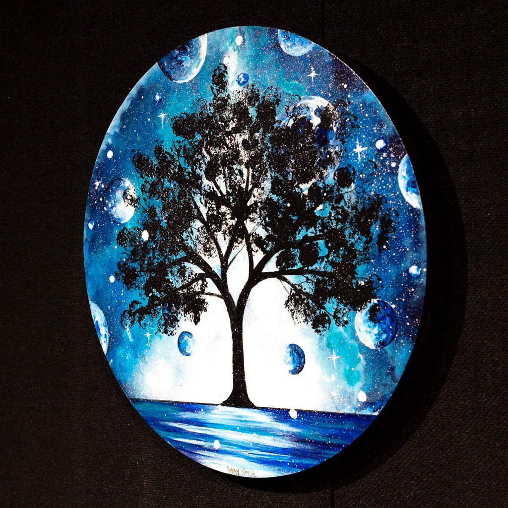 A Blue Planet - Original - SOLD by artist Becky Smith - Wyecliffe Galleries