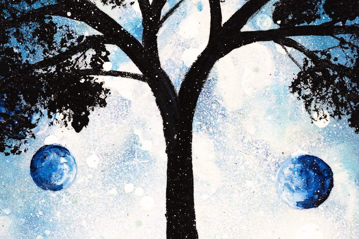 A Blue Planet - Original - SOLD by artist Becky Smith - Wyecliffe Galleries