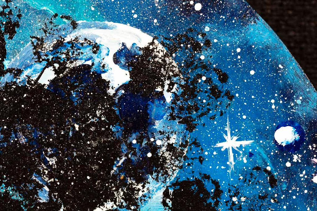 A Blue Planet - Original - SOLD by artist Becky Smith - Wyecliffe Galleries