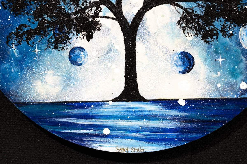 A Blue Planet - Original - SOLD by artist Becky Smith - Wyecliffe Galleries