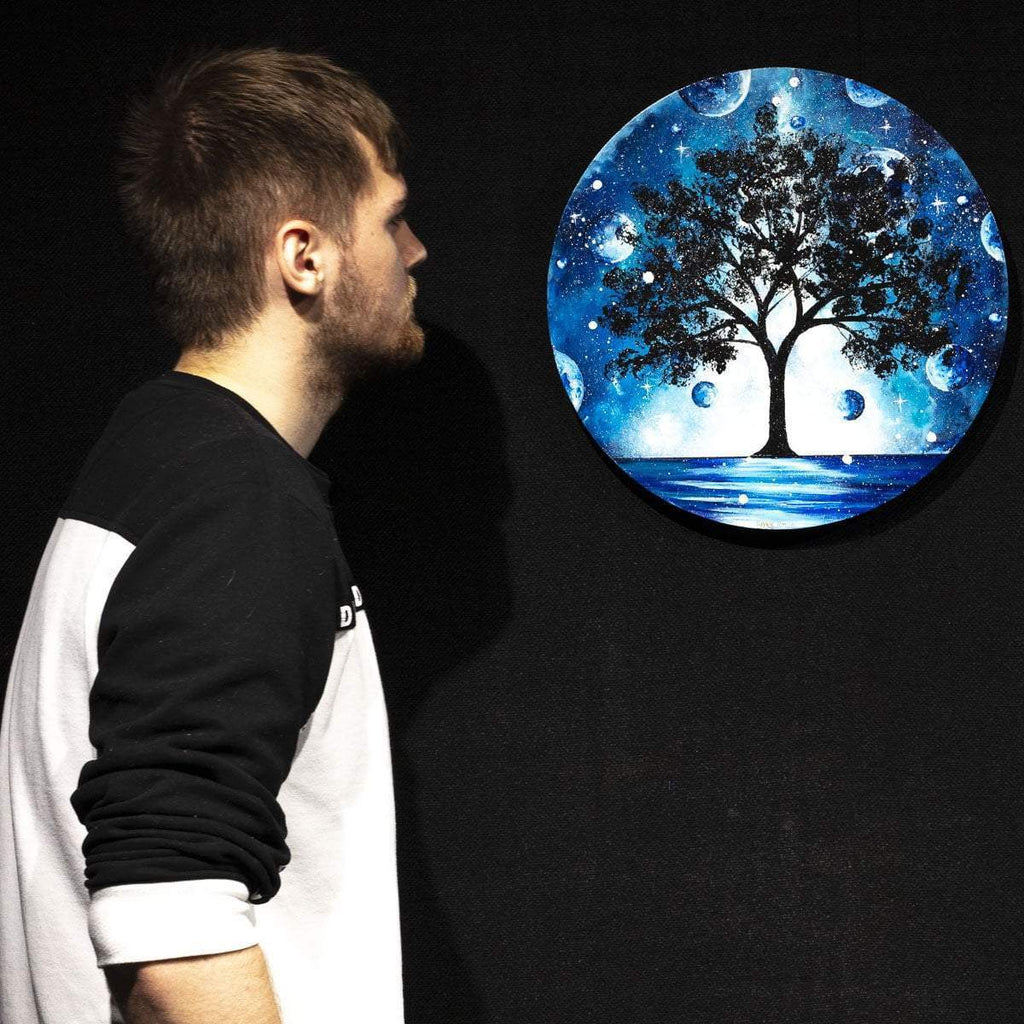 A Blue Planet - Original - SOLD by artist Becky Smith - Wyecliffe Galleries