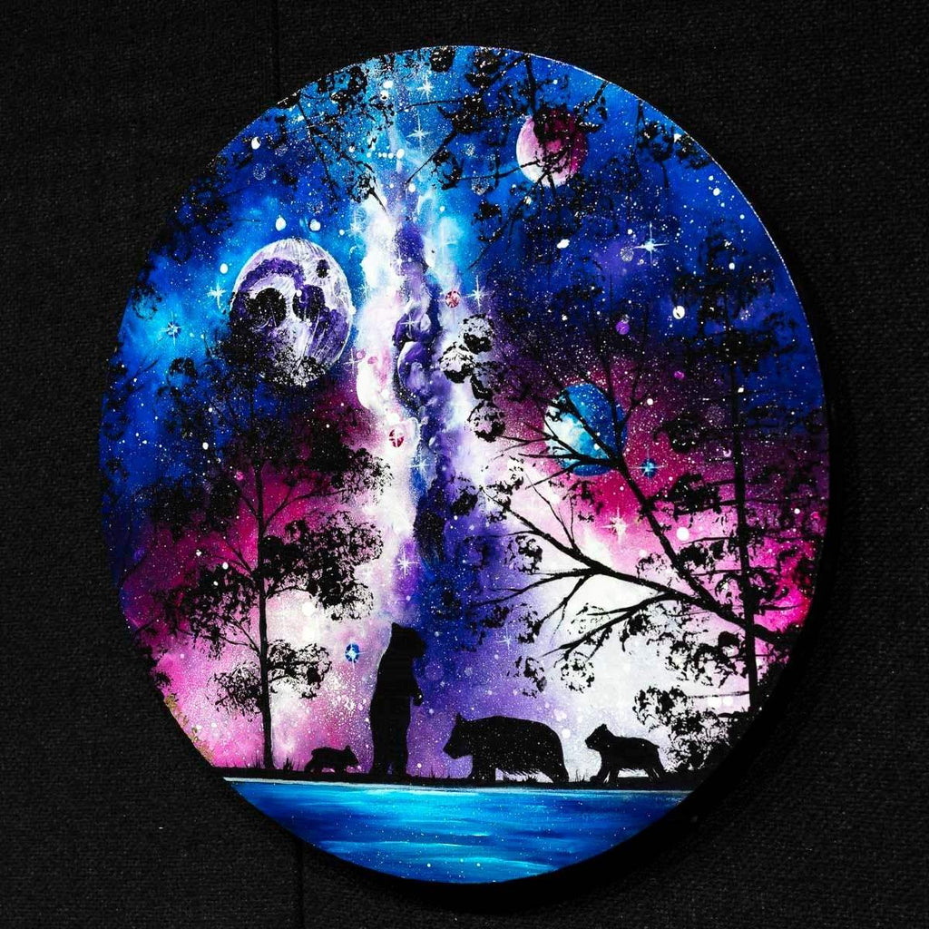 A Family Under The Stars - Original - SOLD by artist Becky Smith - Wyecliffe Galleries