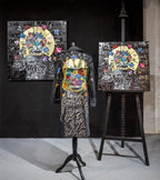 A Fragment of Your Imagination - Original Gucci Trench by artist Becky Smith - Wyecliffe Galleries