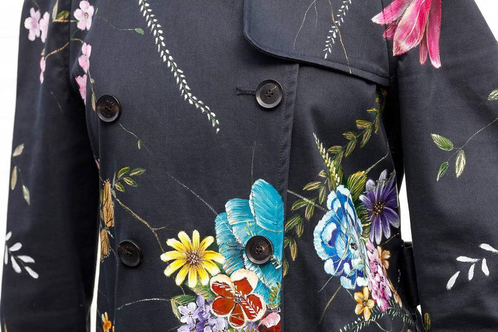 A Fragment of Your Imagination - Original Gucci Trench by artist Becky Smith - Wyecliffe Galleries