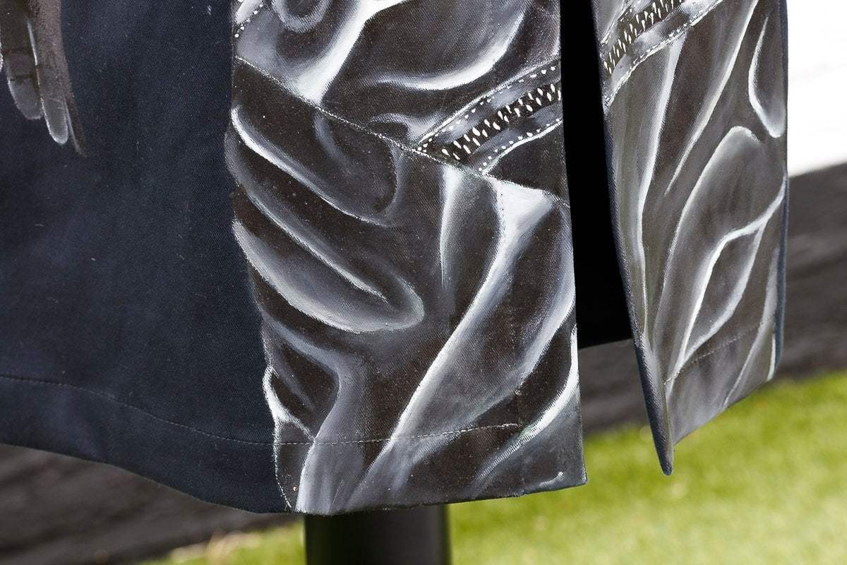 A Fragment of Your Imagination - Original Gucci Trench by artist Becky Smith - Wyecliffe Galleries