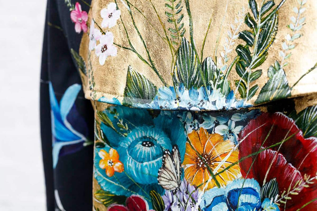 A Fragment of Your Imagination - Original Gucci Trench by artist Becky Smith - Wyecliffe Galleries