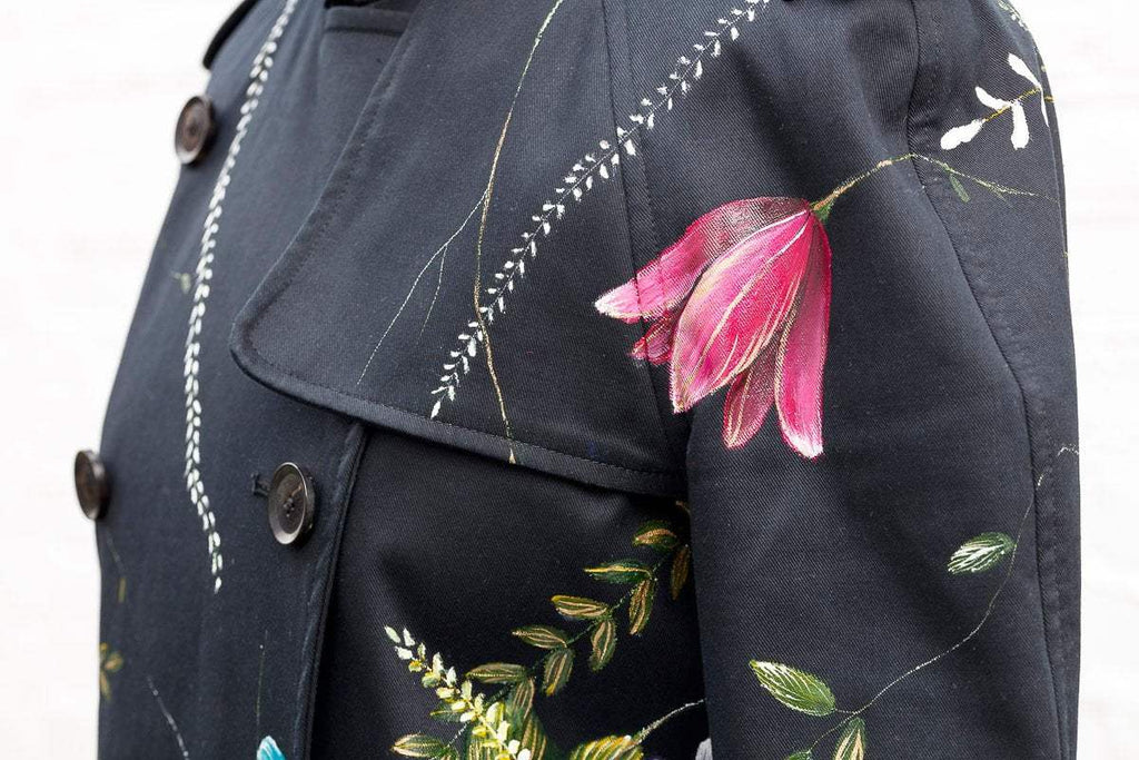 A Fragment of Your Imagination - Original Gucci Trench by artist Becky Smith - Wyecliffe Galleries