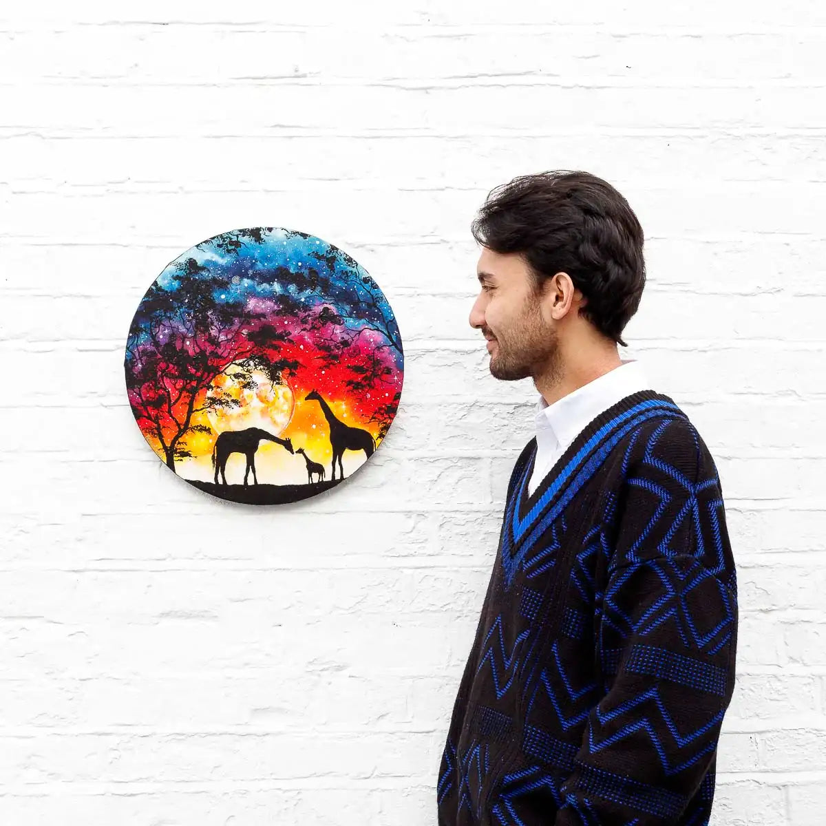 A Galaxy Full of Love - Original - SOLD by artist Becky Smith - Wyecliffe Galleries