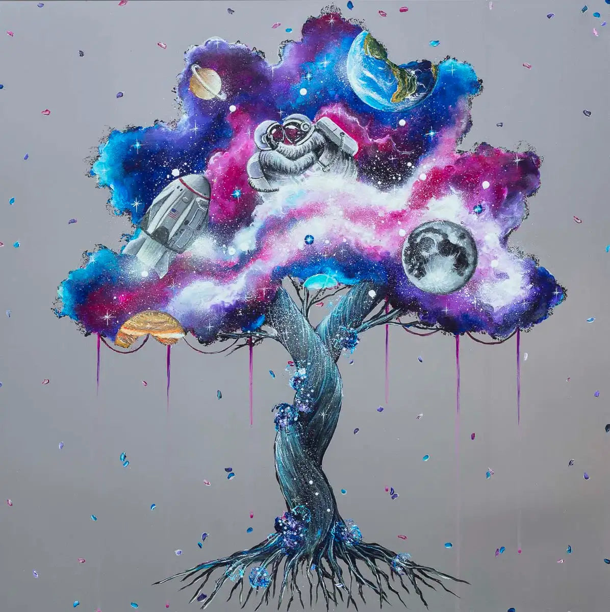A Galaxy of Our Own - Original - SOLD by artist Becky Smith - Wyecliffe Galleries