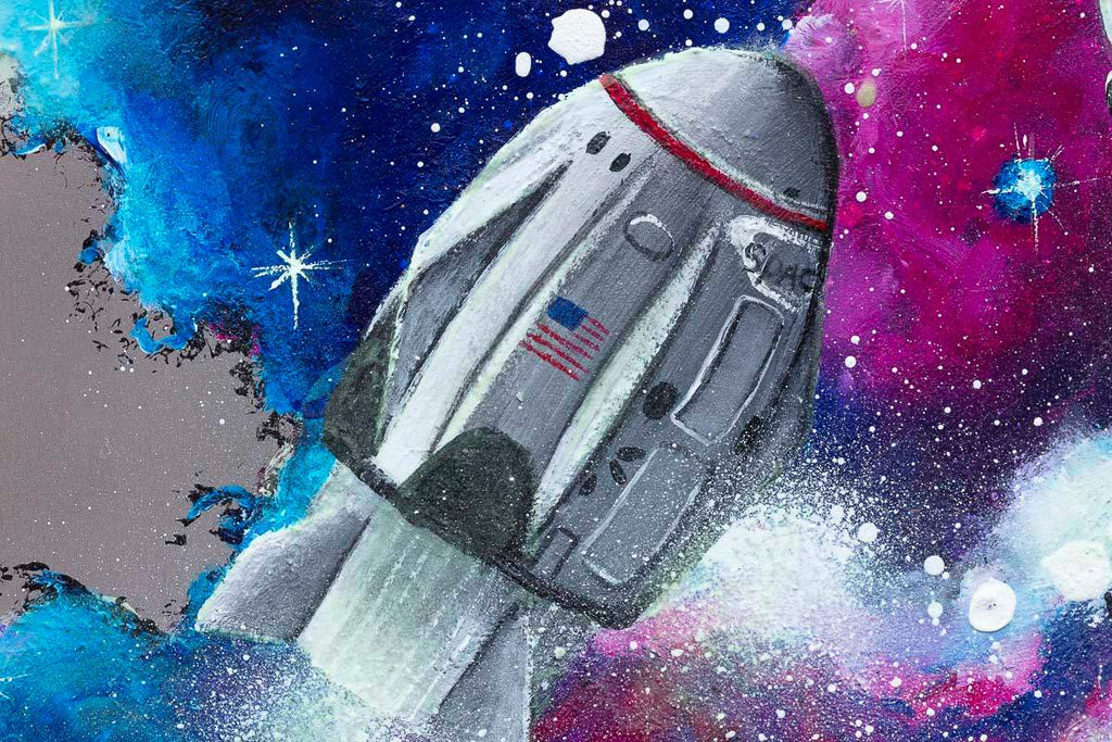 A Galaxy of Our Own - Original - SOLD by artist Becky Smith - Wyecliffe Galleries