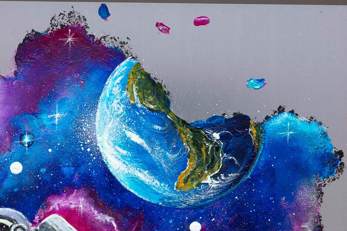 A Galaxy of Our Own - Original - SOLD by artist Becky Smith - Wyecliffe Galleries