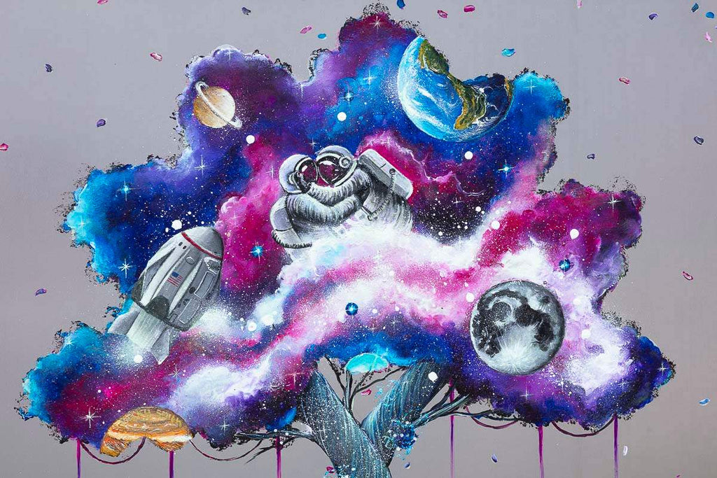 A Galaxy of Our Own - Original - SOLD by artist Becky Smith - Wyecliffe Galleries