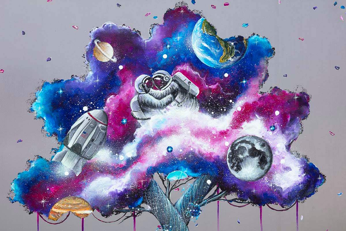 A Galaxy of Our Own - Original - SOLD by artist Becky Smith - Wyecliffe Galleries