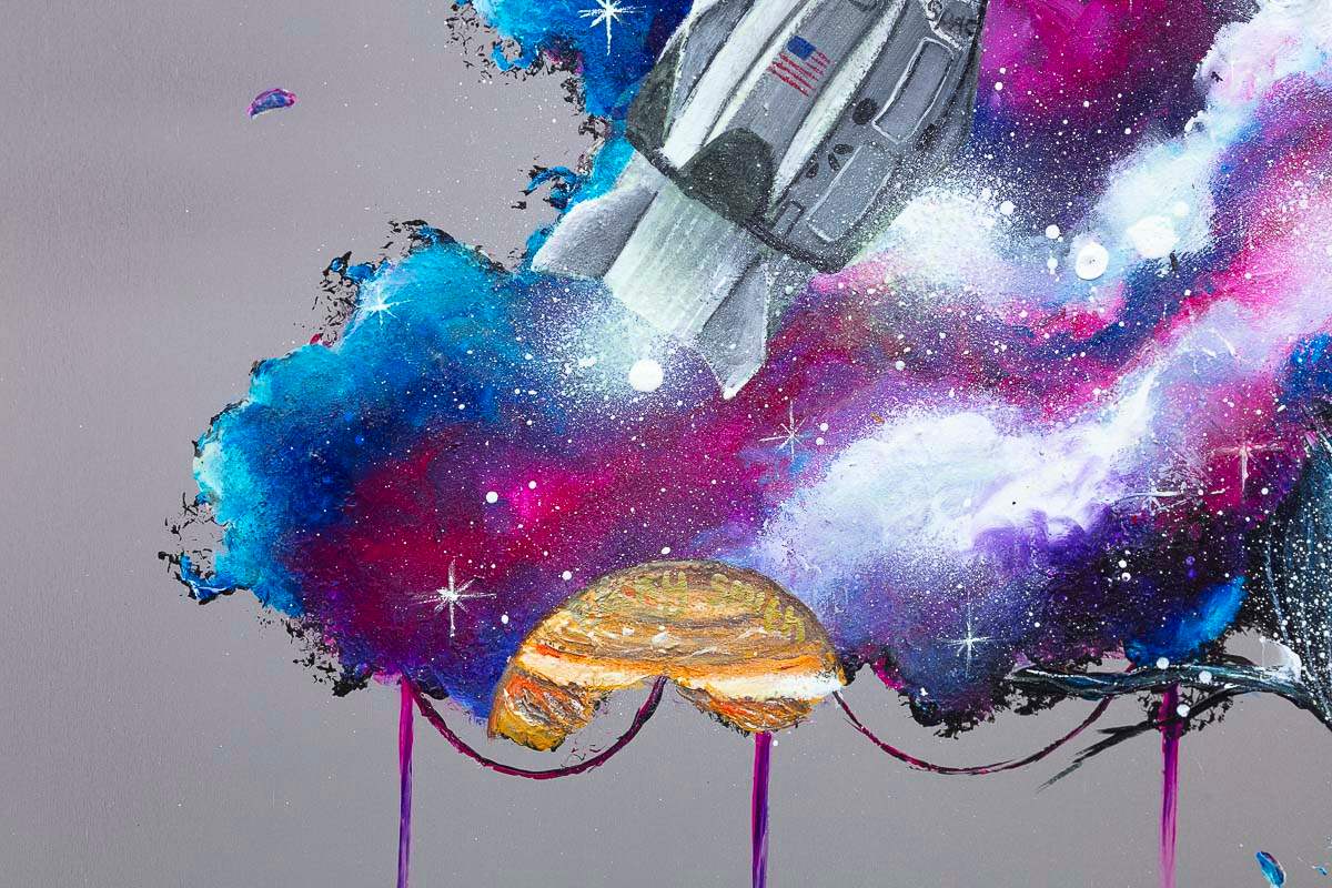 A Galaxy of Our Own - Original - SOLD by artist Becky Smith - Wyecliffe Galleries