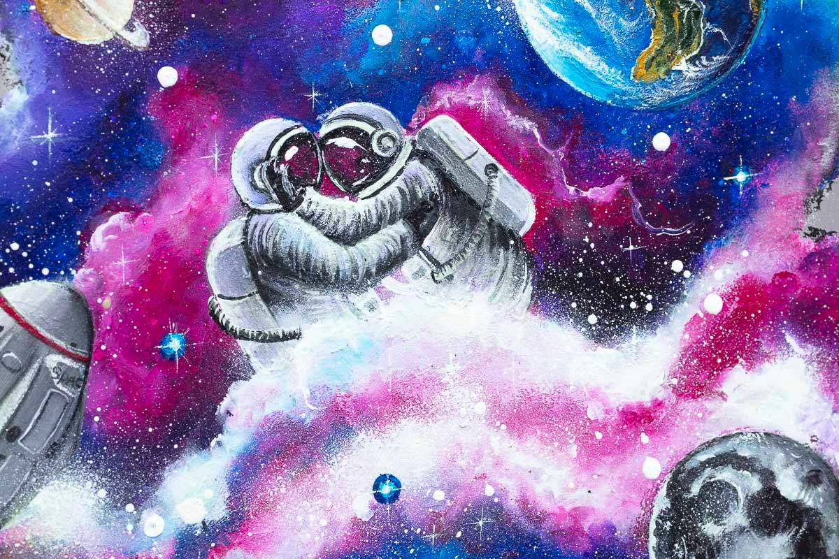 A Galaxy of Our Own - Original - SOLD by artist Becky Smith - Wyecliffe Galleries