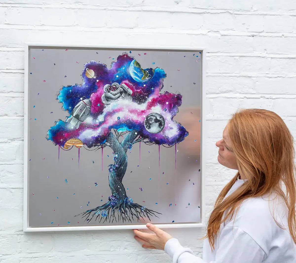 A Galaxy of Our Own - Original - SOLD by artist Becky Smith - Wyecliffe Galleries