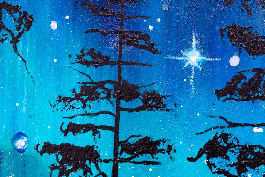 A Love In The Stars - Original - SOLD by artist Becky Smith - Wyecliffe Galleries