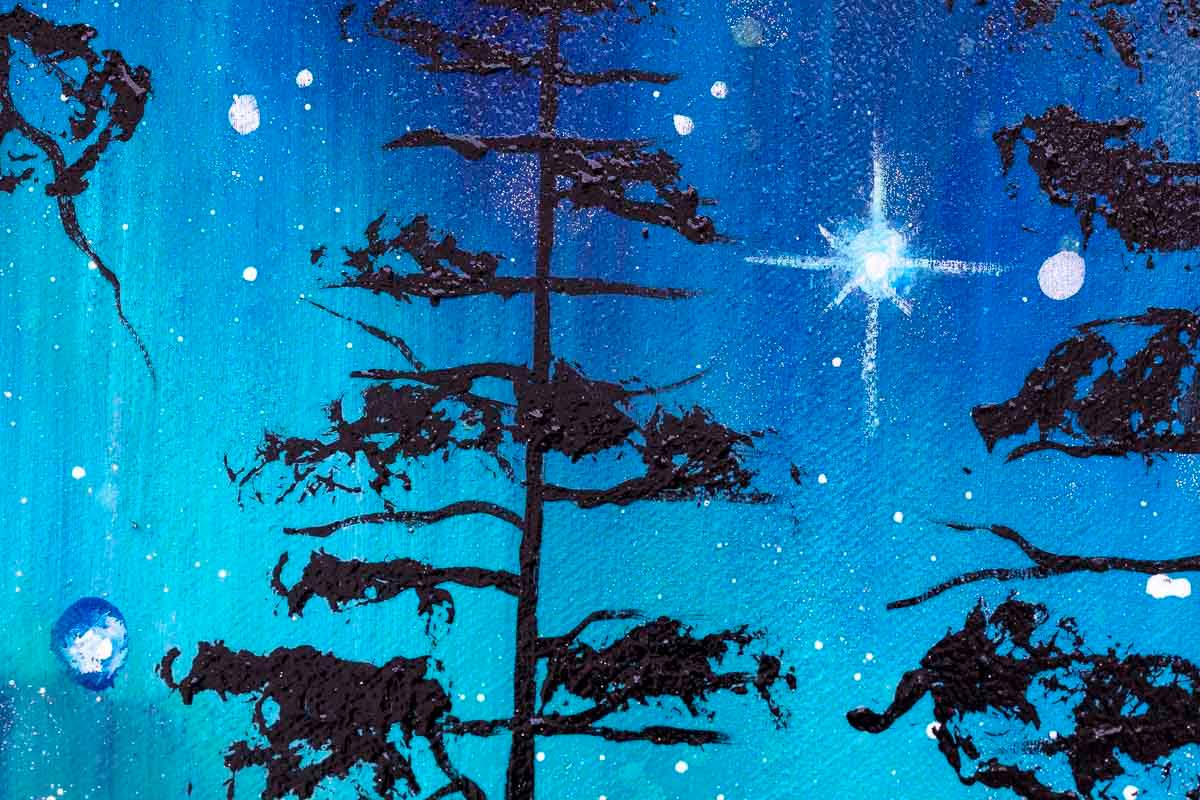 A Love In The Stars - Original - SOLD by artist Becky Smith - Wyecliffe Galleries