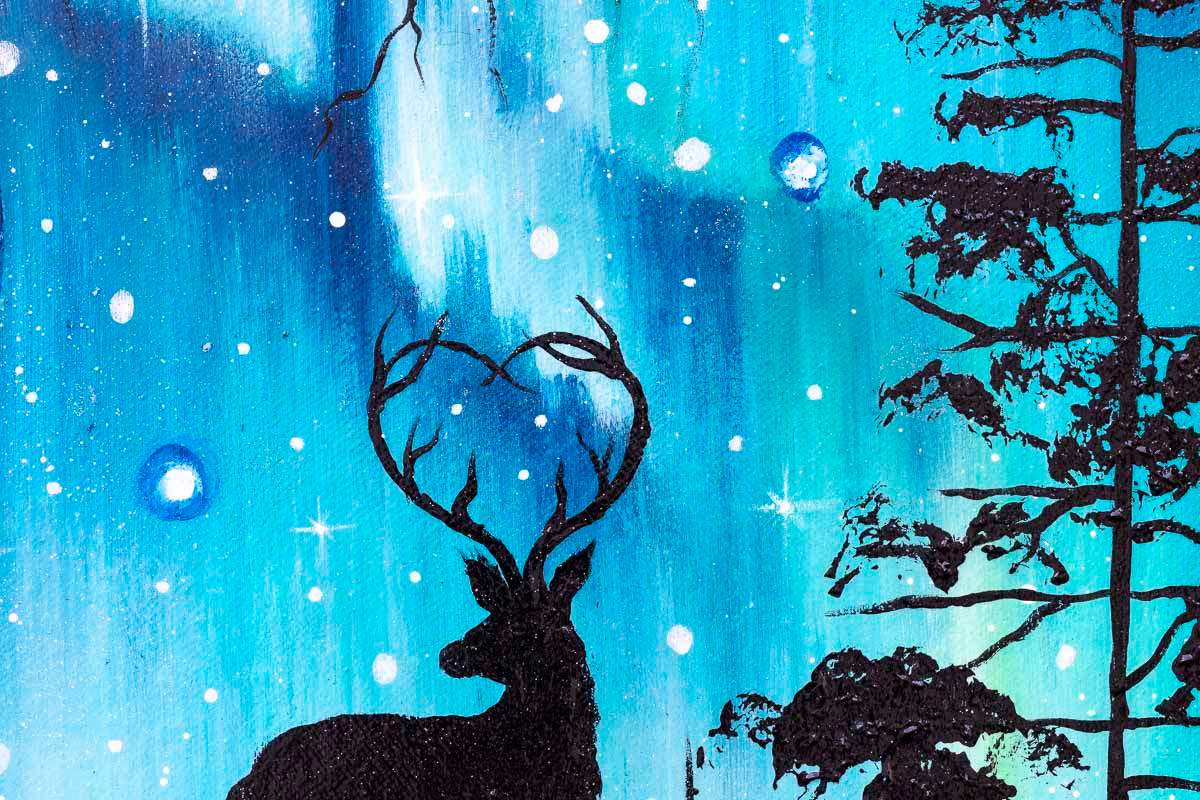 A Love In The Stars - Original - SOLD by artist Becky Smith - Wyecliffe Galleries