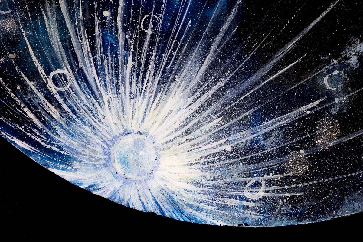 A New Moon - Original - SOLD by artist Becky Smith - Wyecliffe Galleries