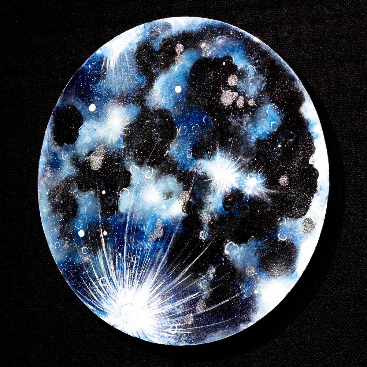 A New Moon - Original - SOLD by artist Becky Smith - Wyecliffe Galleries