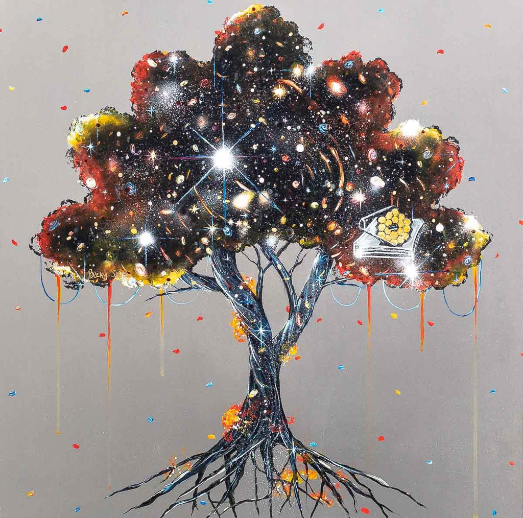 A View From The James Webb Telescope - Original - SOLD by artist Becky Smith - Wyecliffe Galleries