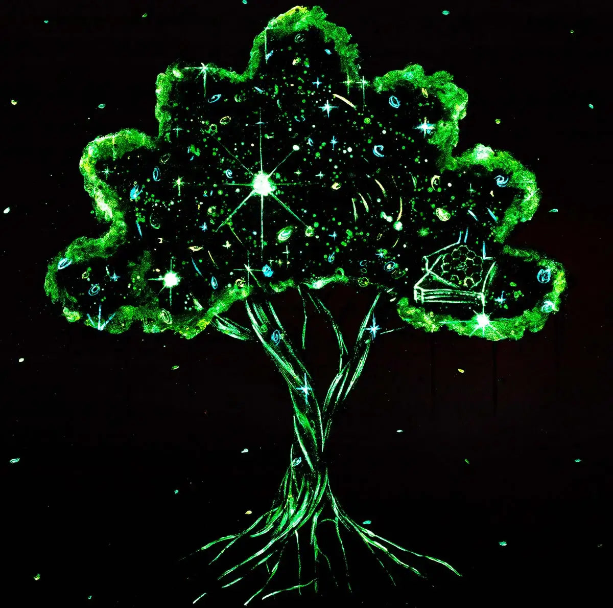 A View From The James Webb Telescope - Original - SOLD by artist Becky Smith - Wyecliffe Galleries