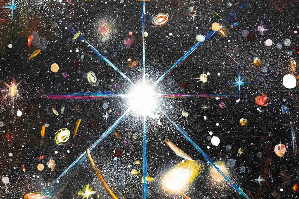 A View From The James Webb Telescope - Original - SOLD by artist Becky Smith - Wyecliffe Galleries