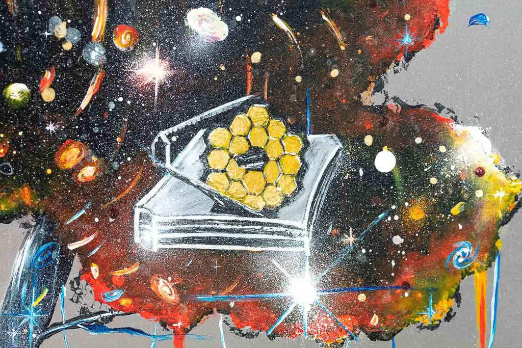 A View From The James Webb Telescope - Original - SOLD by artist Becky Smith - Wyecliffe Galleries