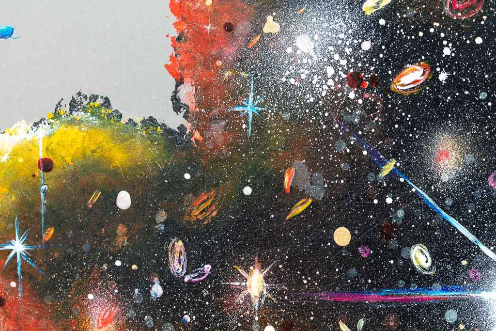 A View From The James Webb Telescope - Original - SOLD by artist Becky Smith - Wyecliffe Galleries