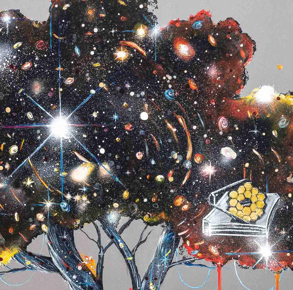 A View From The James Webb Telescope - Original - SOLD by artist Becky Smith - Wyecliffe Galleries