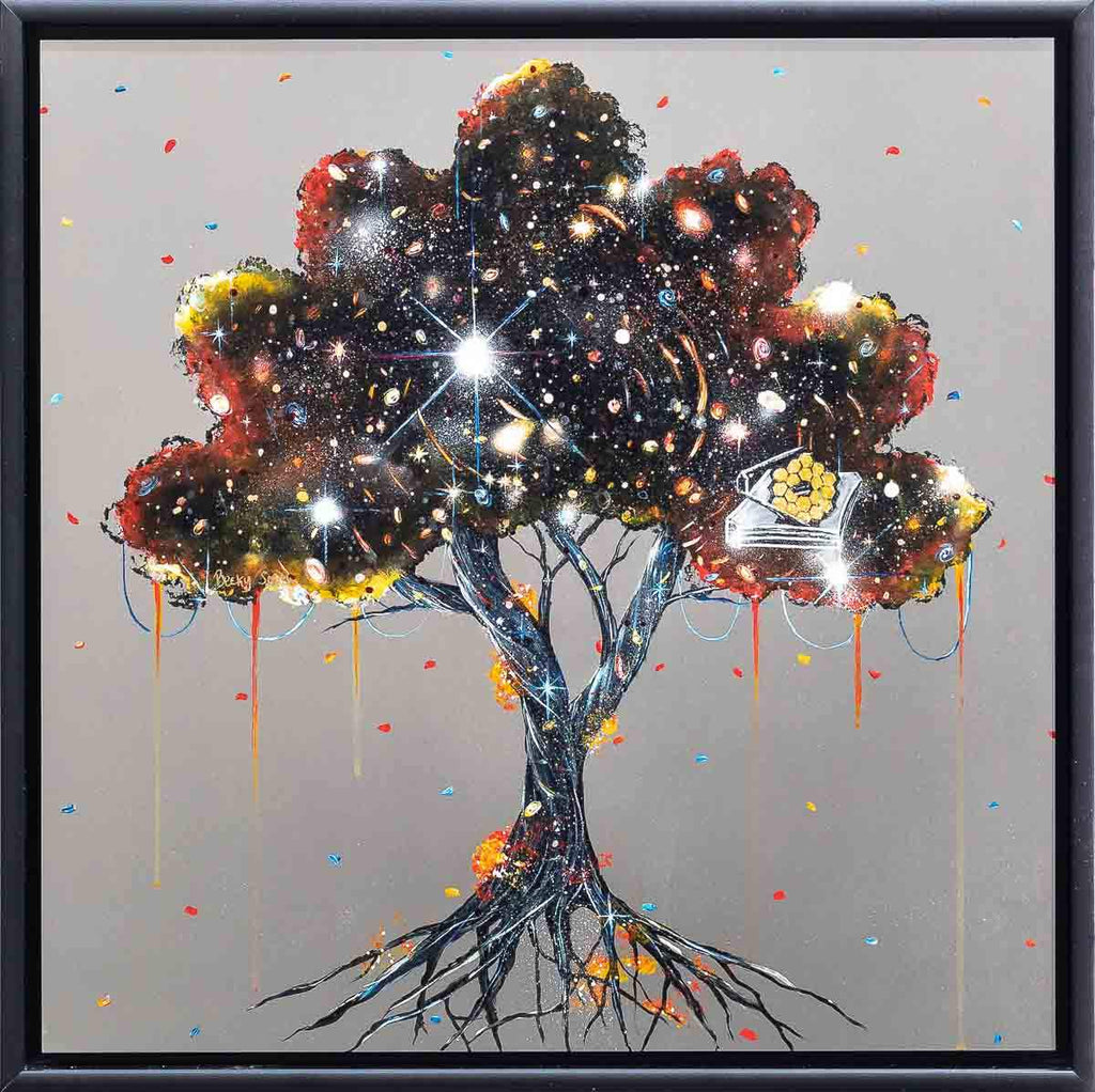 A View From The James Webb Telescope - Original - SOLD by artist Becky Smith - Wyecliffe Galleries