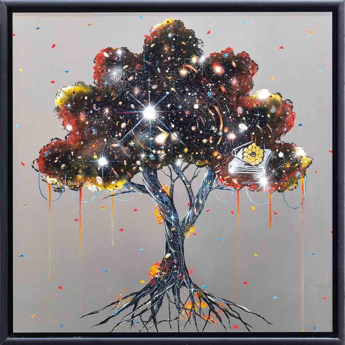 A View From The James Webb Telescope - Original - SOLD by artist Becky Smith - Wyecliffe Galleries