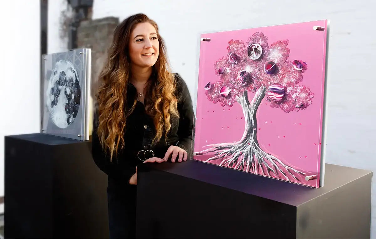 A World Of Pink - Original - SOLD by artist Becky Smith - Wyecliffe Galleries