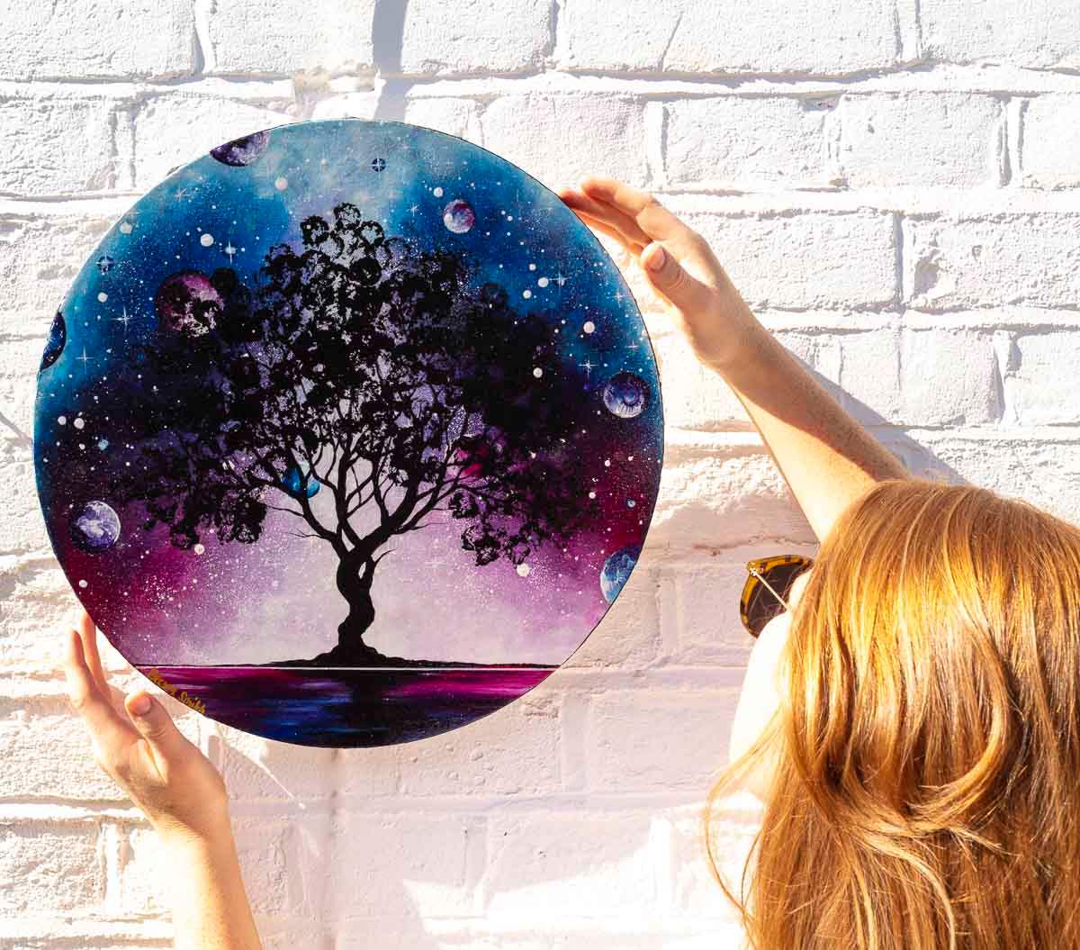 Astronomical Skies - Original - SOLD by artist Becky Smith - Wyecliffe Galleries