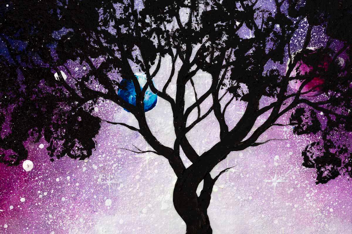 Astronomical Skies - Original - SOLD by artist Becky Smith - Wyecliffe Galleries