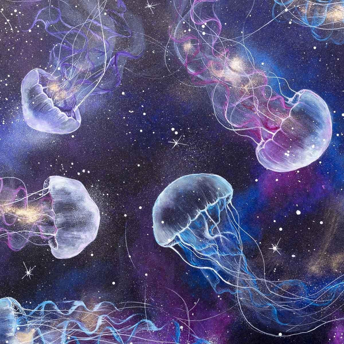 Aurelia Aurita - Original - SOLD by artist Becky Smith - Wyecliffe Galleries