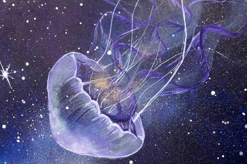 Aurelia Aurita - Original - SOLD by artist Becky Smith - Wyecliffe Galleries