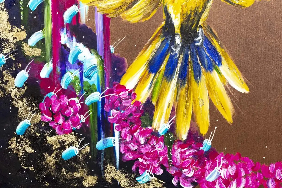 Birds of Paradise - Original - SOLD by artist Becky Smith - Wyecliffe Galleries